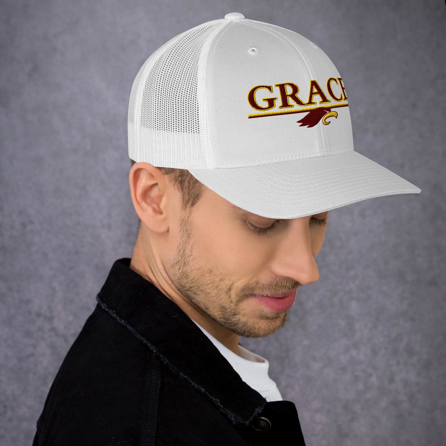 "GRACE w/ EAGLE" - Trucker Cap (Embroidered)