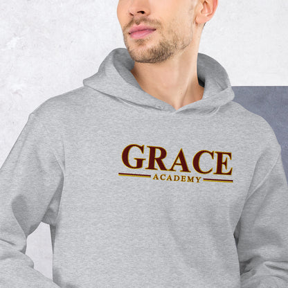 EMBROIDERED "ACADEMY" - Unisex Hooded Sweatshirt