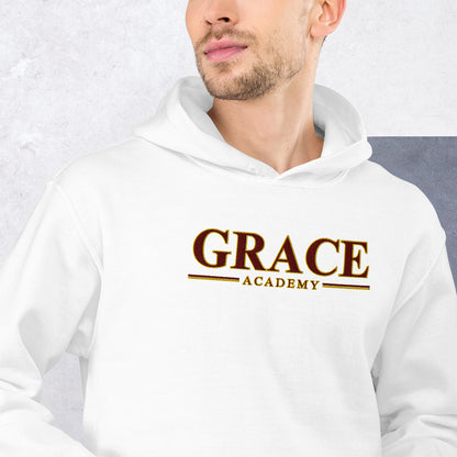 EMBROIDERED "ACADEMY" - Unisex Hooded Sweatshirt