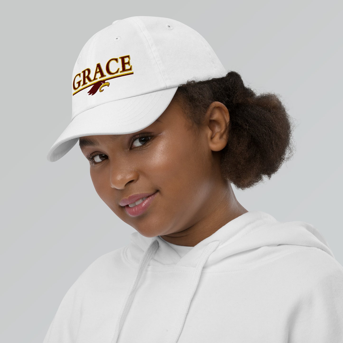 "GRACE w/ EAGLE" Youth baseball cap (Embroidered)